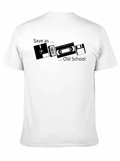 Save As... Old School Black T-Shirt