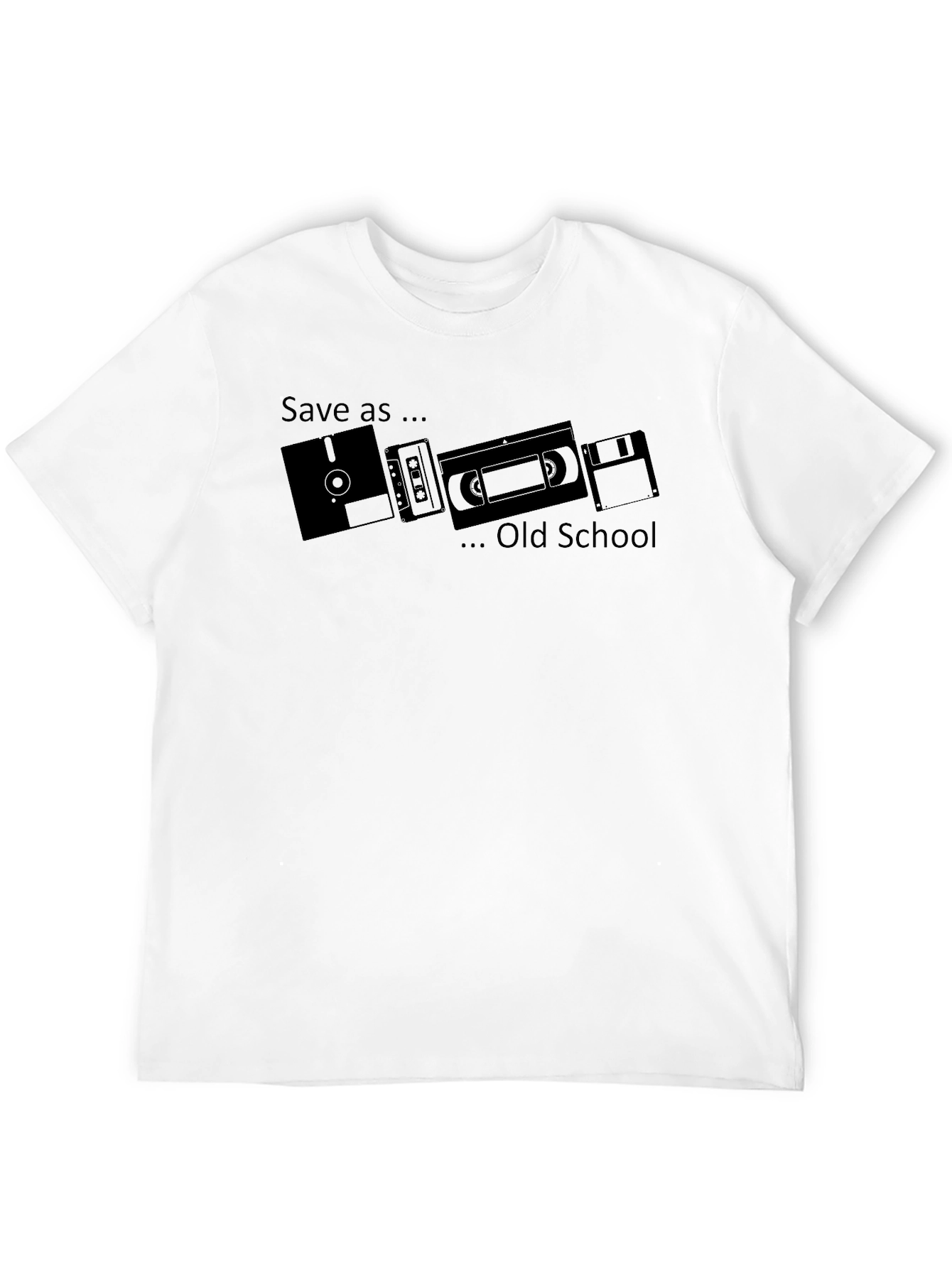 Save As... Old School Black T-Shirt
