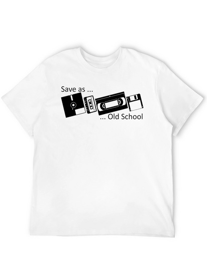 Save As... Old School Black T-Shirt