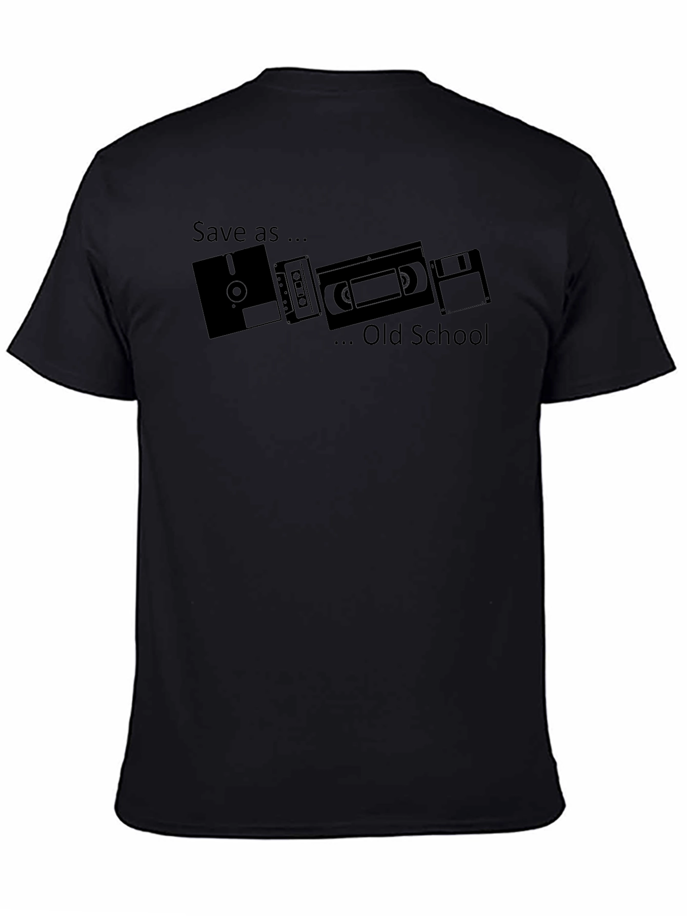 Save As... Old School Black T-Shirt
