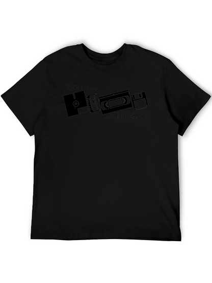 Save As... Old School Black T-Shirt