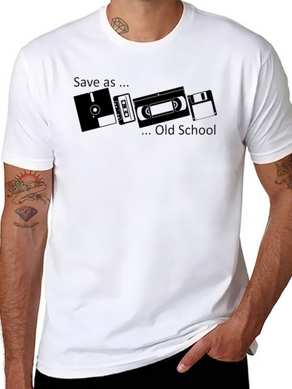Save As... Old School Black T-Shirt