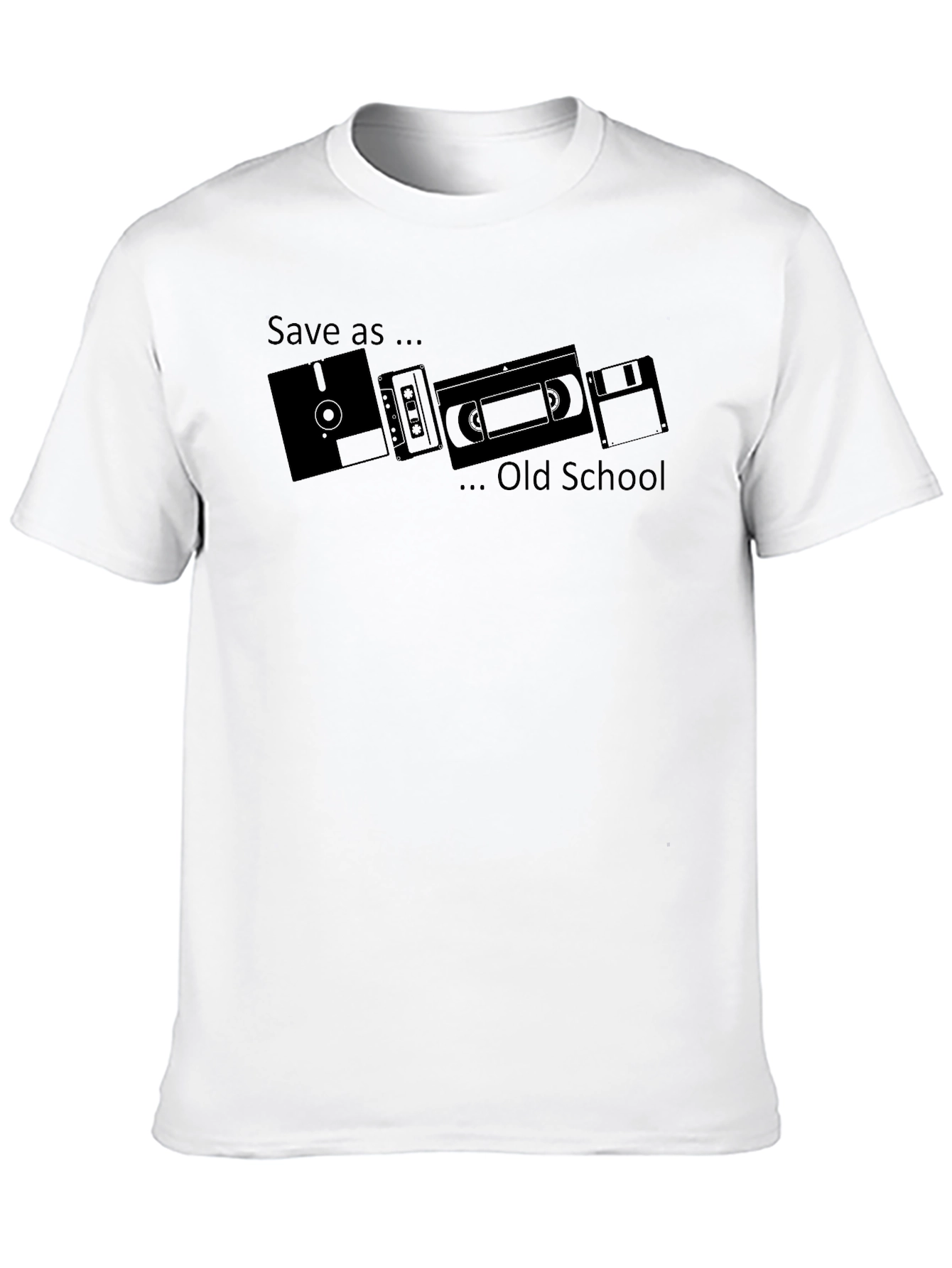 Save As... Old School Black T-Shirt