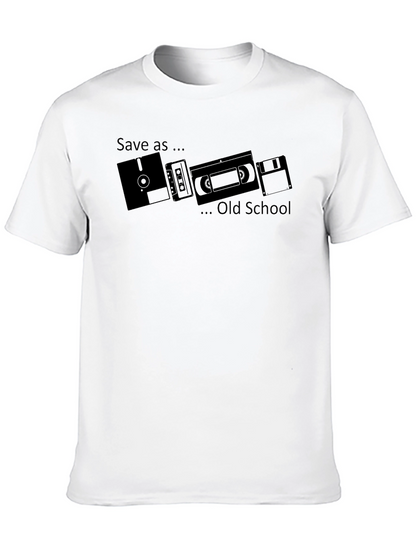 Save As... Old School Black T-Shirt