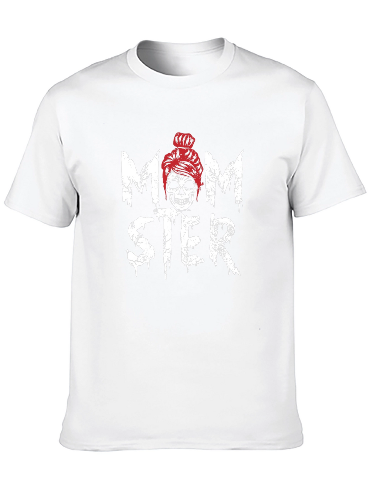 Momster Skeleton Graphic T-Shirt - Trendy Halloween Tee