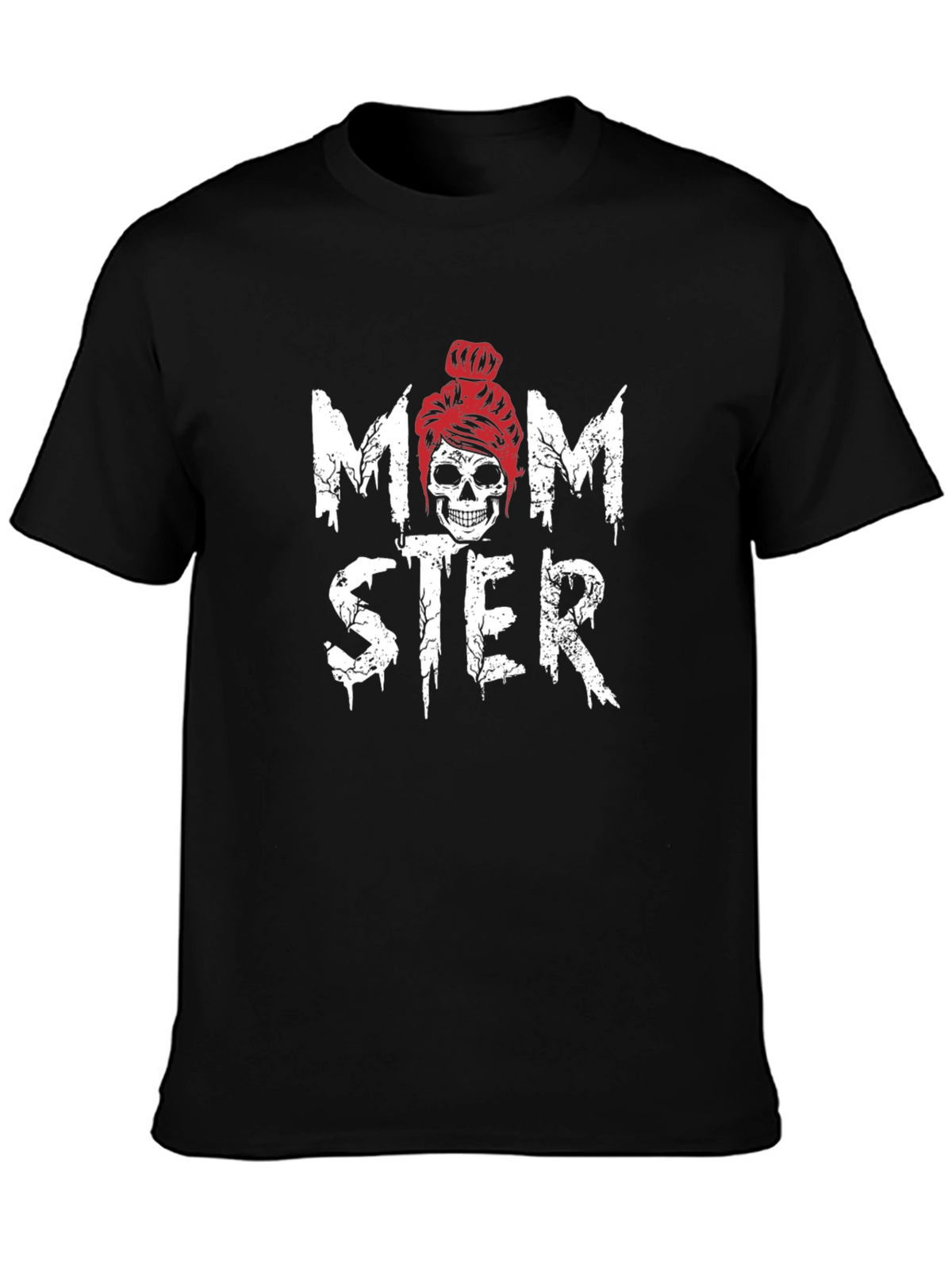 Momster Skeleton Graphic T-Shirt - Trendy Halloween Tee