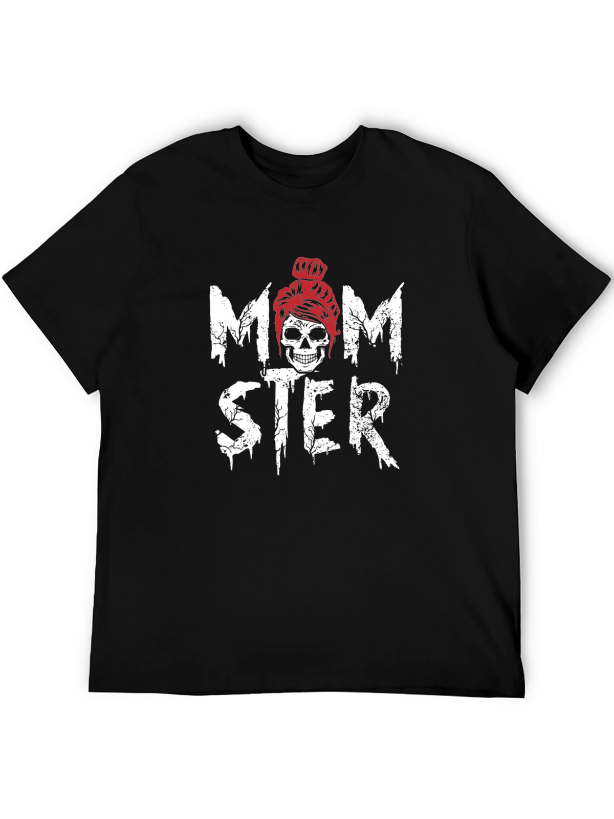 Momster Skeleton Graphic T-Shirt - Trendy Halloween Tee