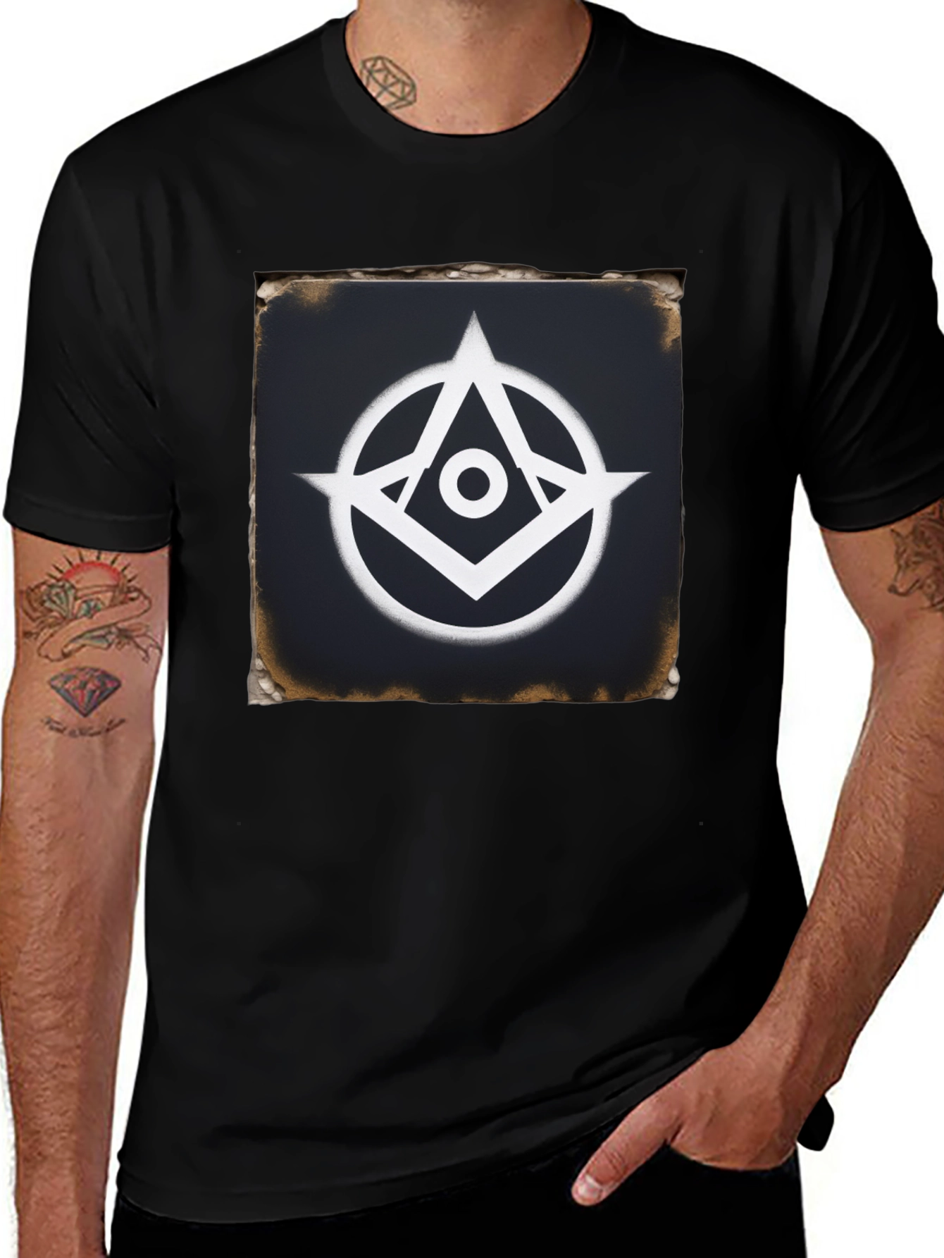 Illuminati Symbol Black T-Shirt