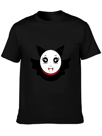 Vampire Bat Graphic Tee - Spooky Cute Design