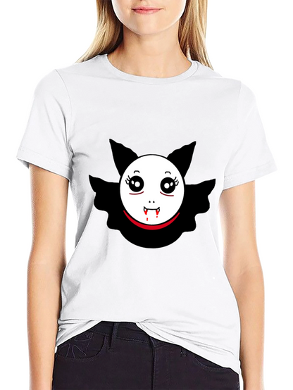 Vampire Bat Graphic Tee - Spooky Cute Design