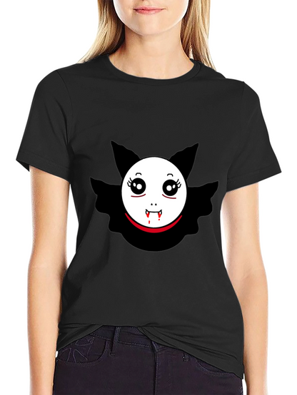 Vampire Bat Graphic Tee - Spooky Cute Design
