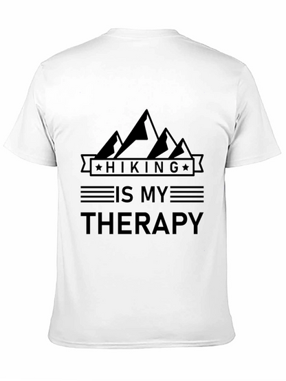 Hiking Is My Therapy Black T-Shirt