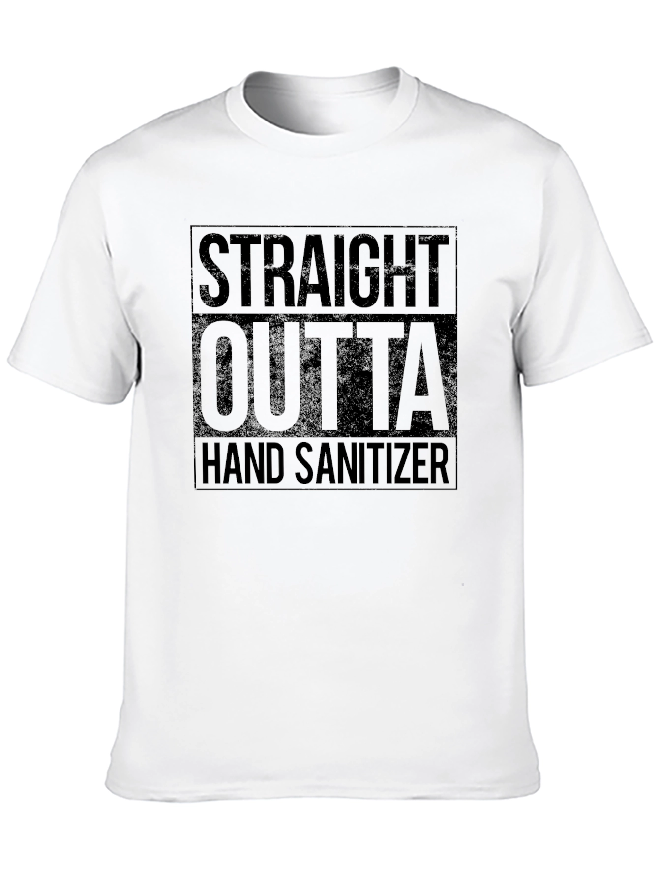 Straight Outta Hand Sanitizer Black T-Shirt