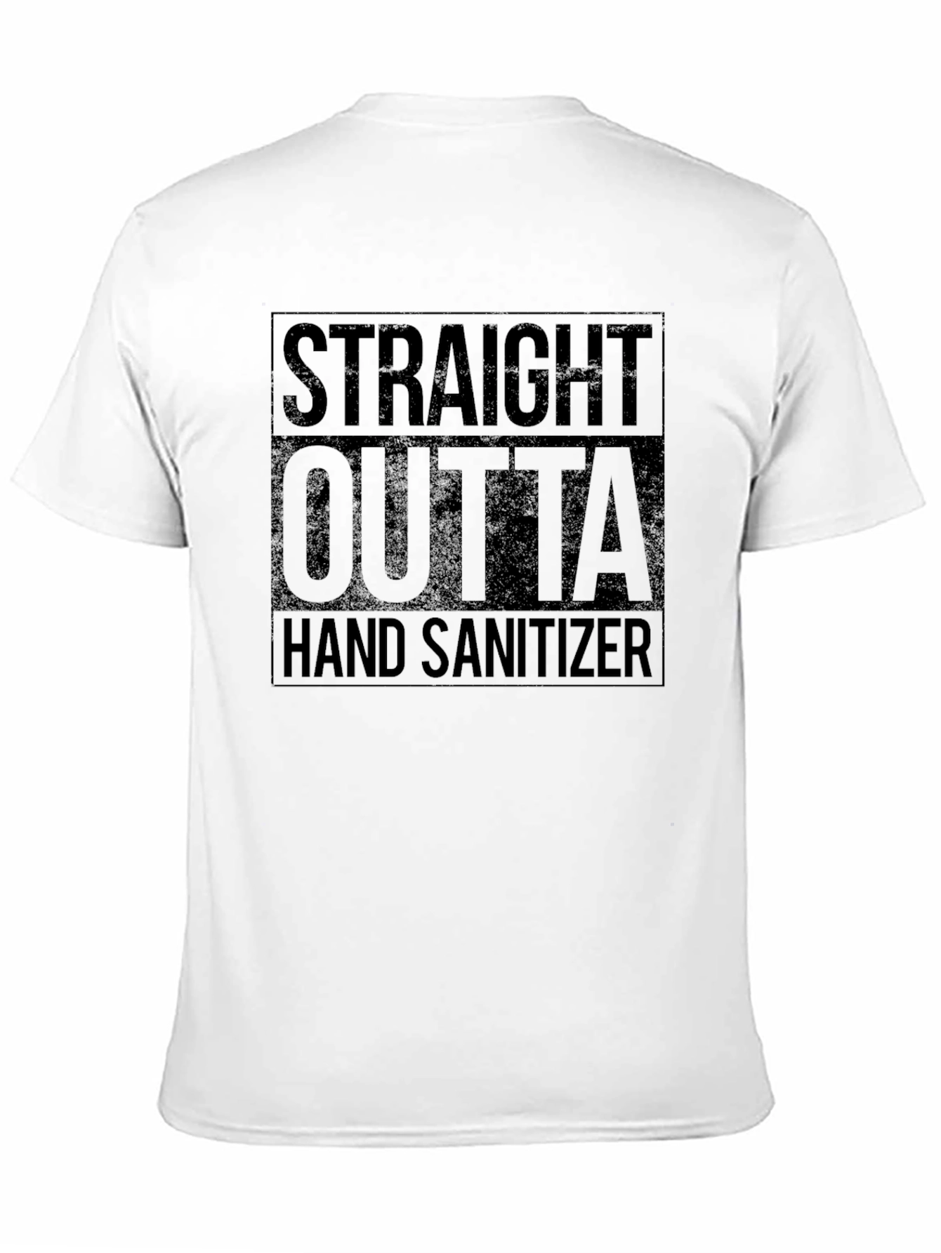 Straight Outta Hand Sanitizer Black T-Shirt