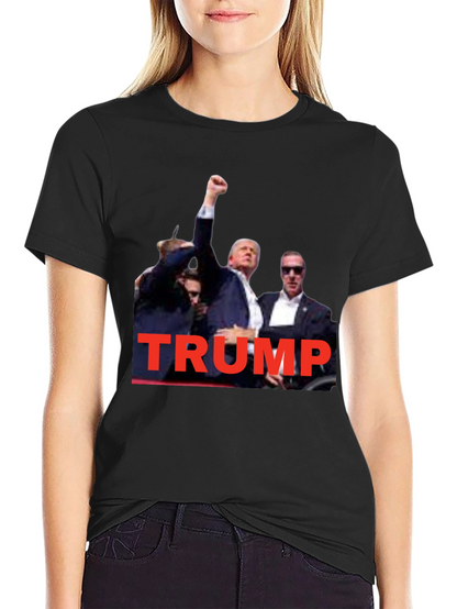 Trump Graphic T-Shirt - Black Crew Neck