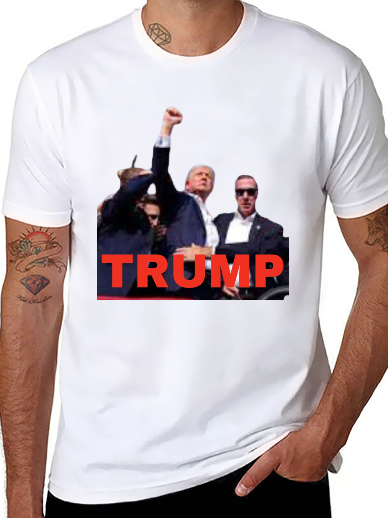 Trump Graphic T-Shirt - Black Crew Neck