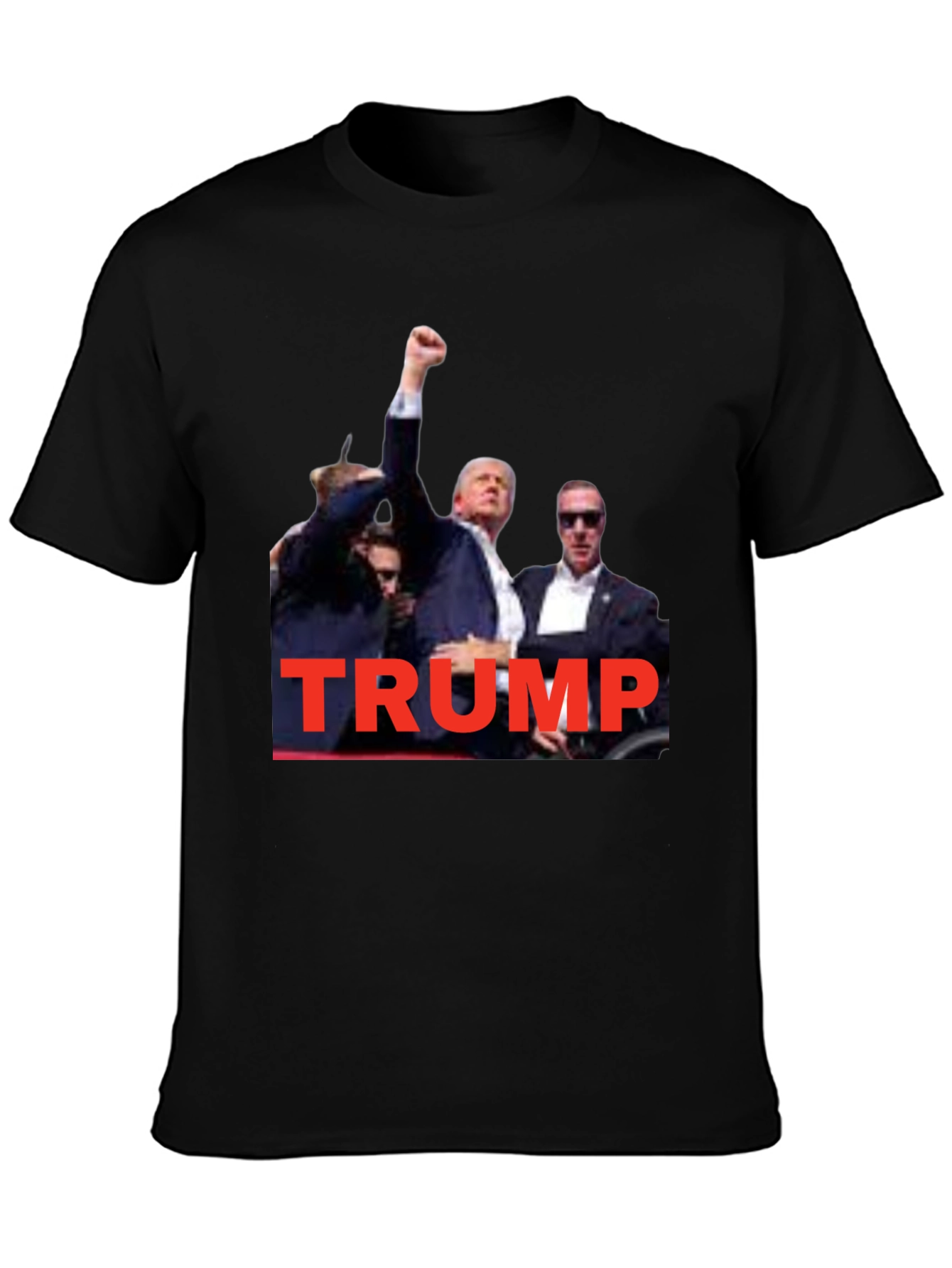 Trump Graphic T-Shirt - Black Crew Neck