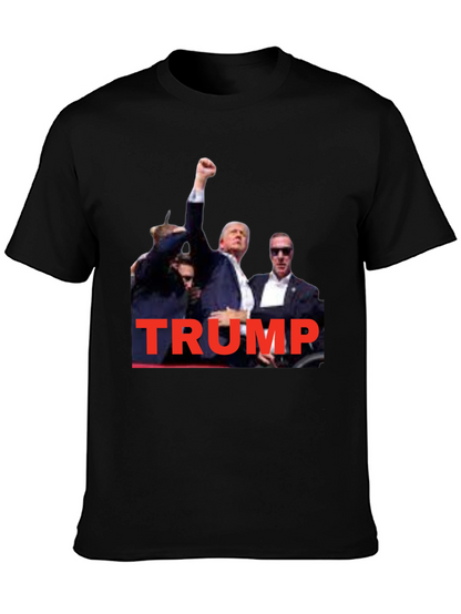Trump Graphic T-Shirt - Black Crew Neck