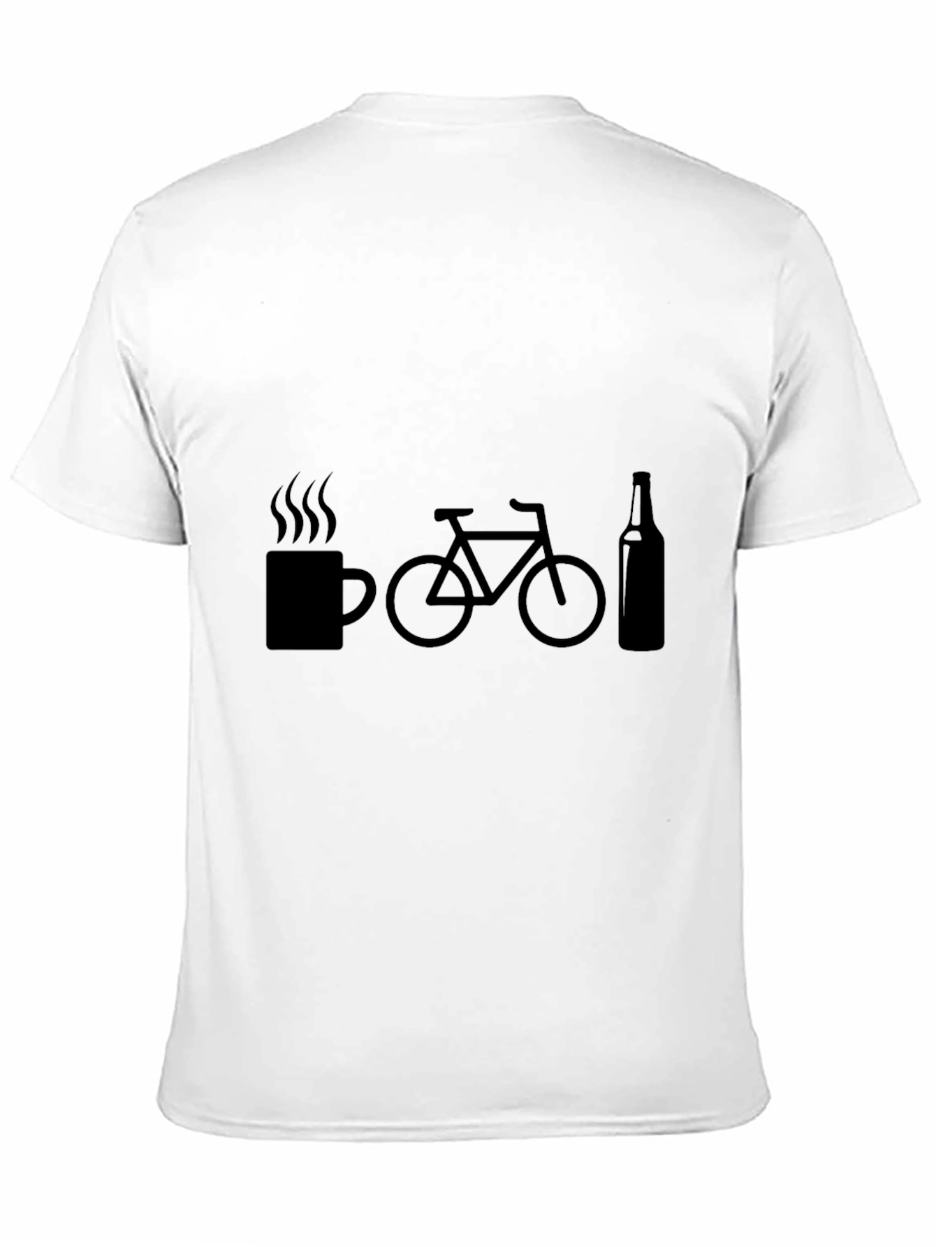 Coffee Ride Beer T-Shirt - Funny Biking Tee