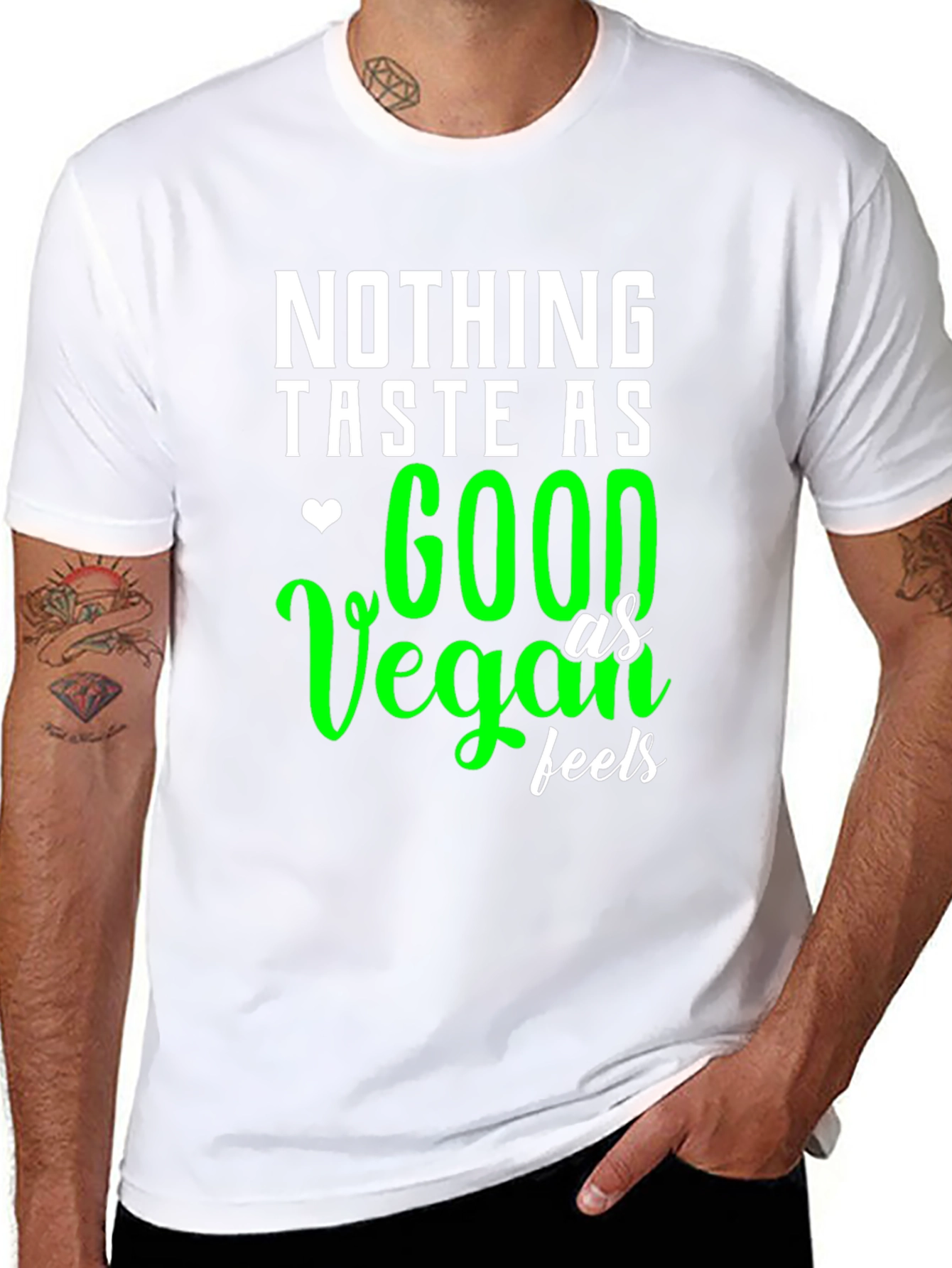 Vegan Feels T-Shirt - Taste Good Saying