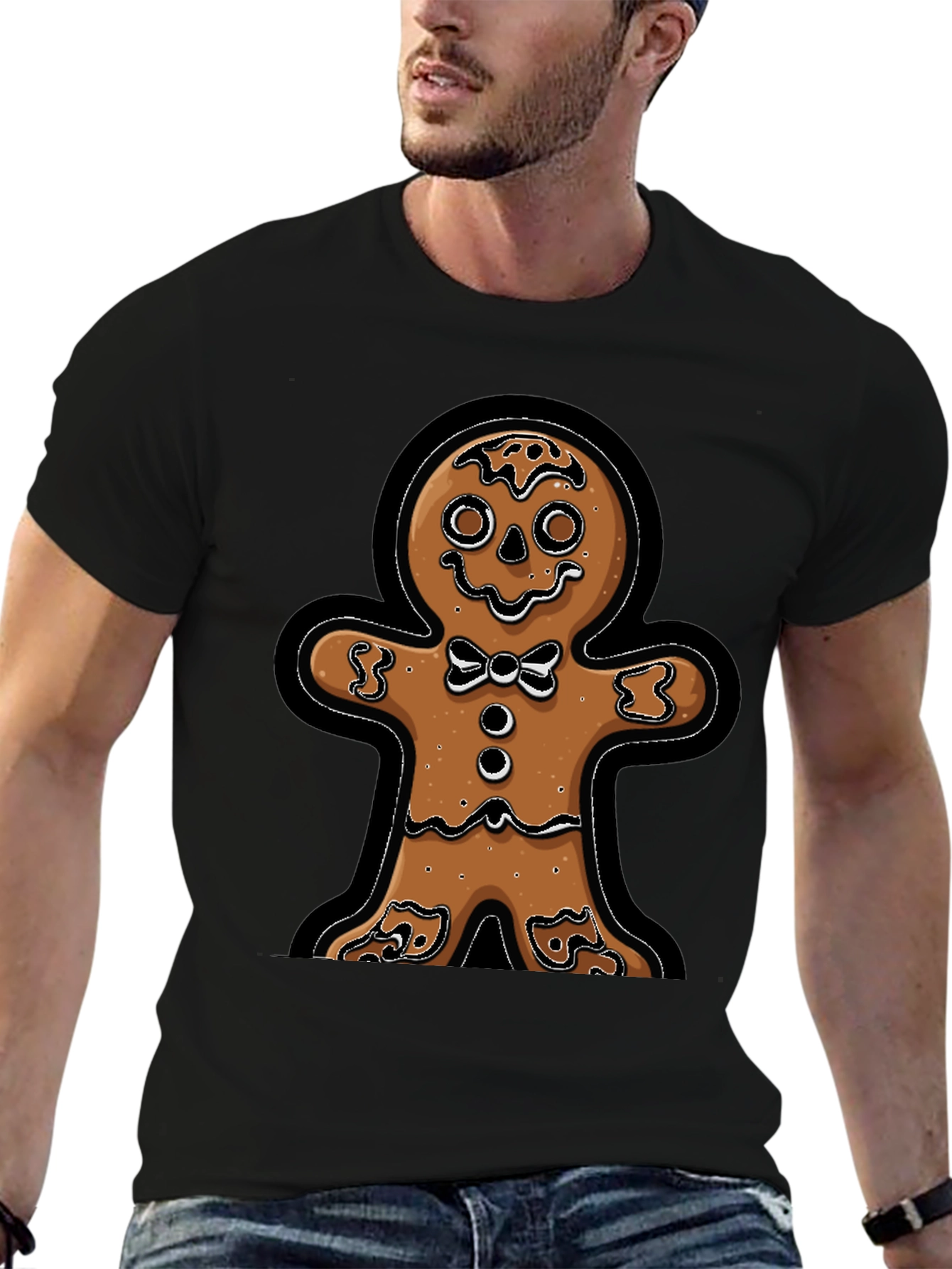 Gingerbread Man T-Shirt - Festive Holiday Apparel