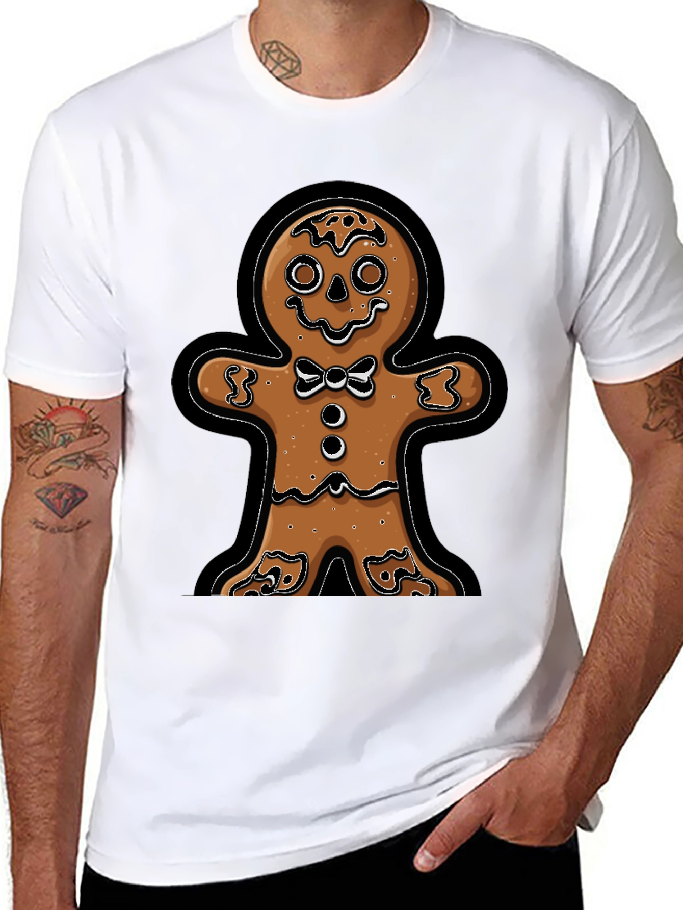 Gingerbread Man T-Shirt - Festive Holiday Apparel