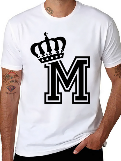 Crown M Black T-Shirt