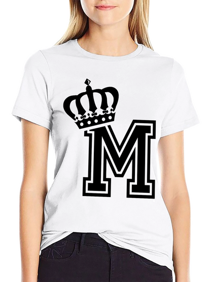 Crown M Black T-Shirt