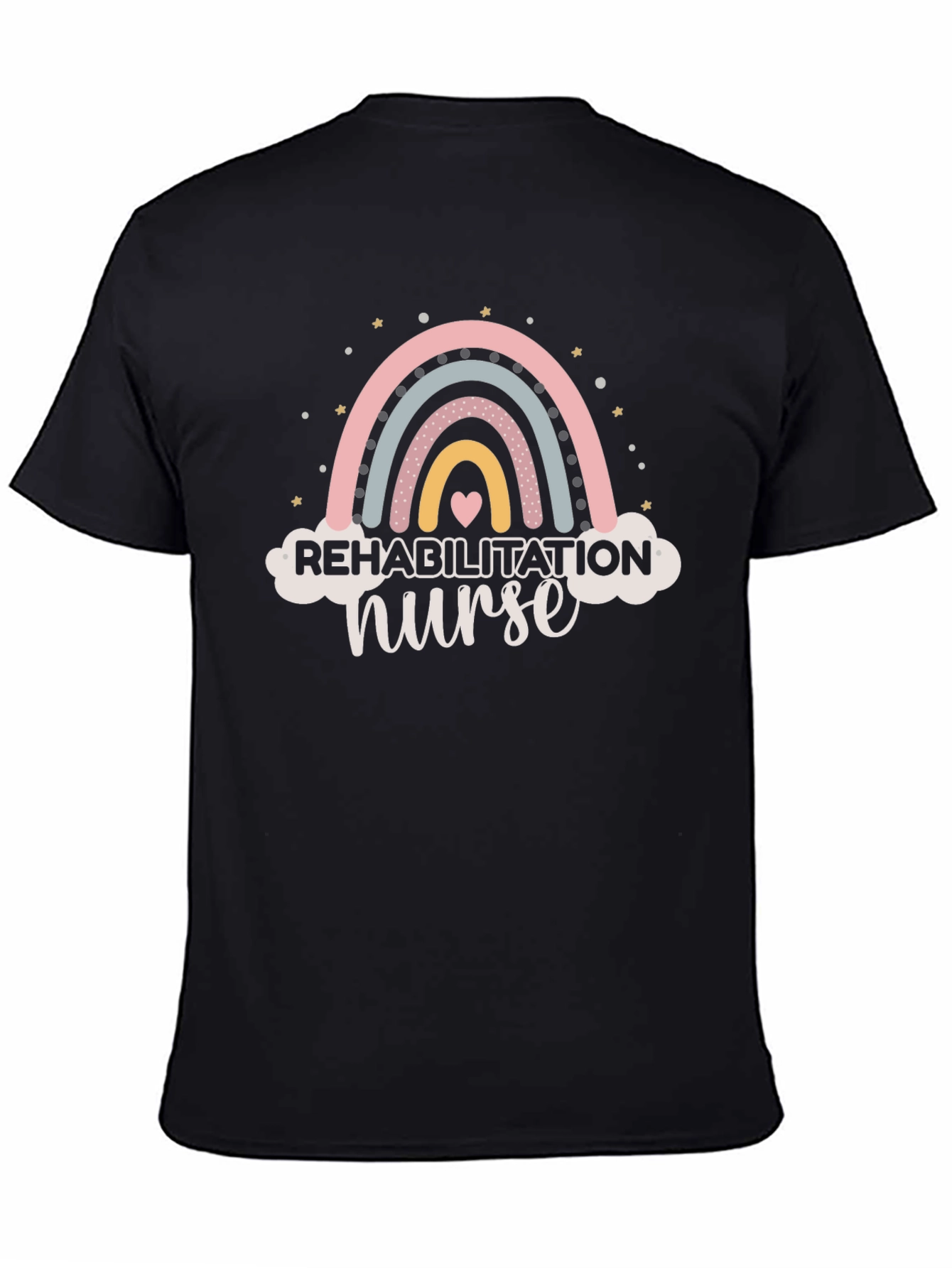 Rehabilitation Nurse Rainbow Graphic T-Shirt