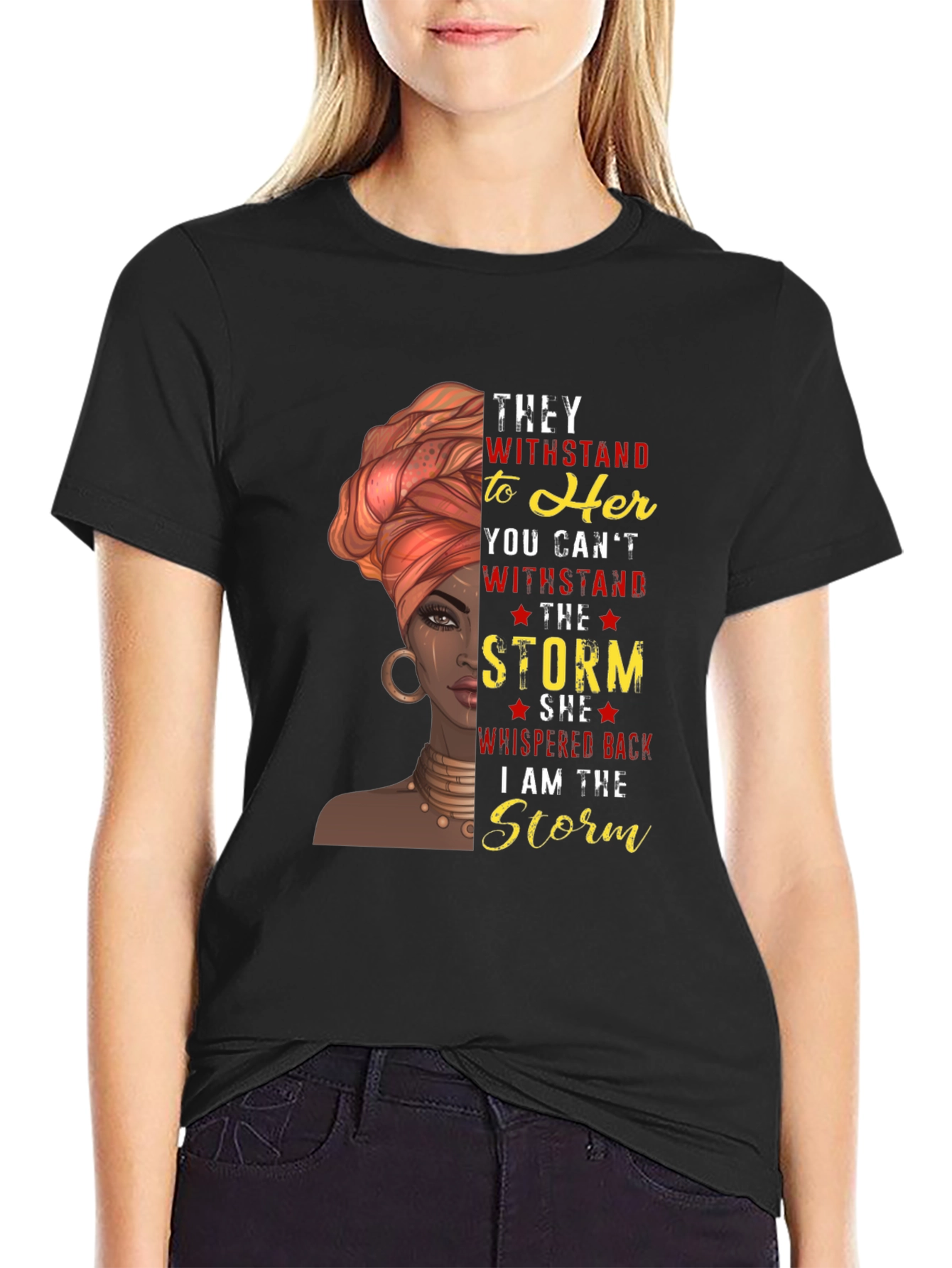 Empowered Woman Graphic T-Shirt - Stand Strong
