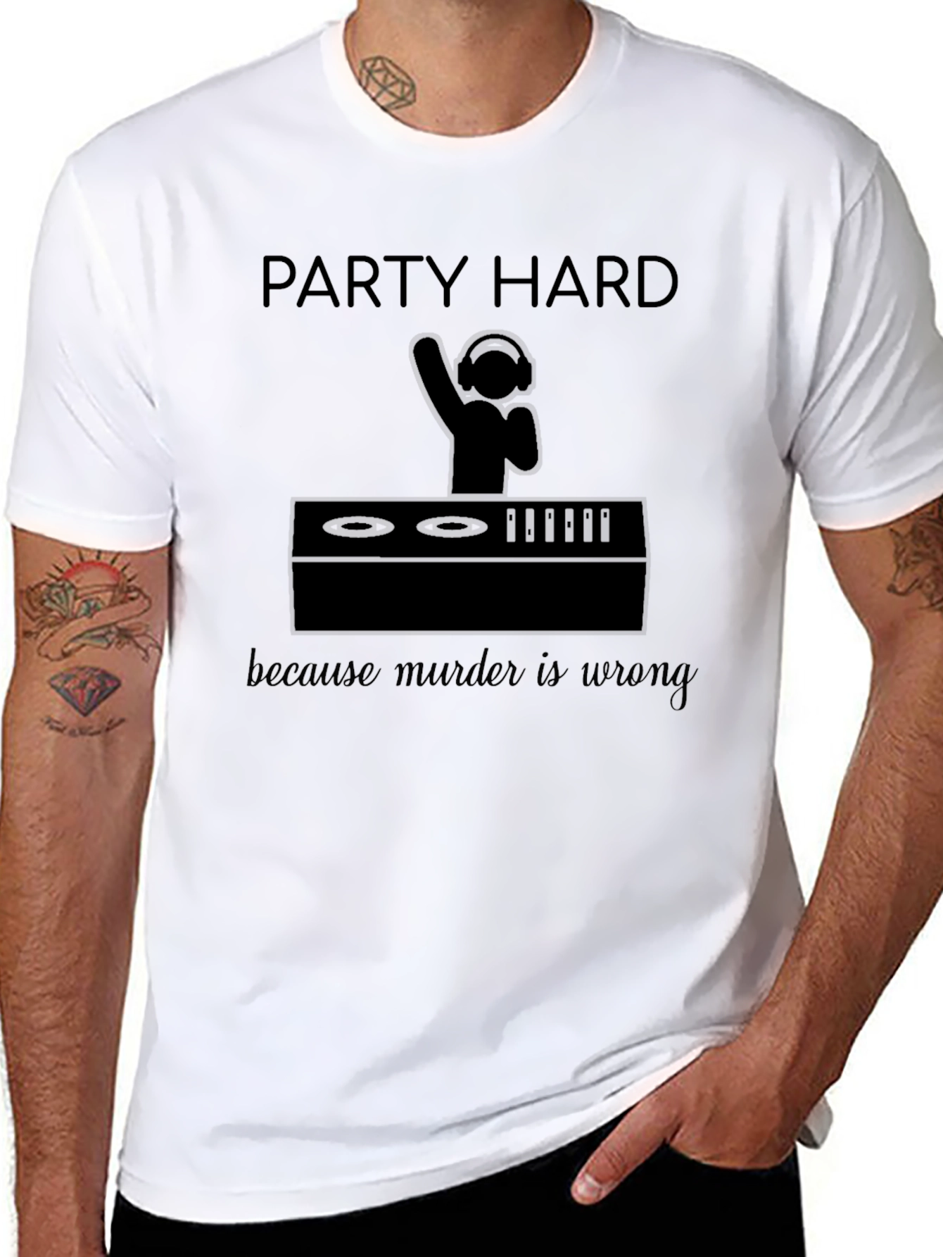 Party Hard DJ Graphic T-Shirt