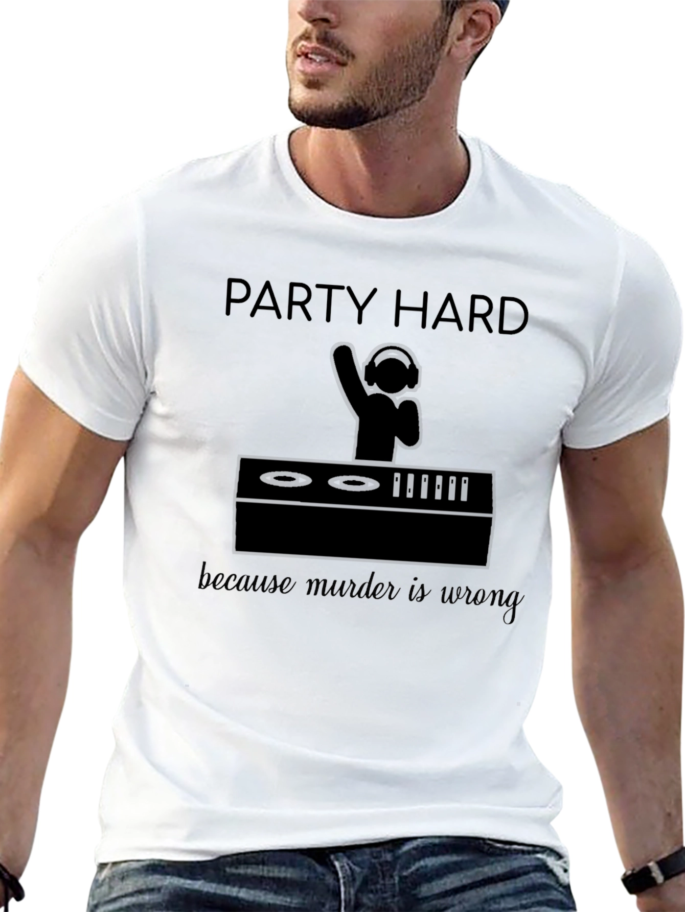 Party Hard DJ Graphic T-Shirt