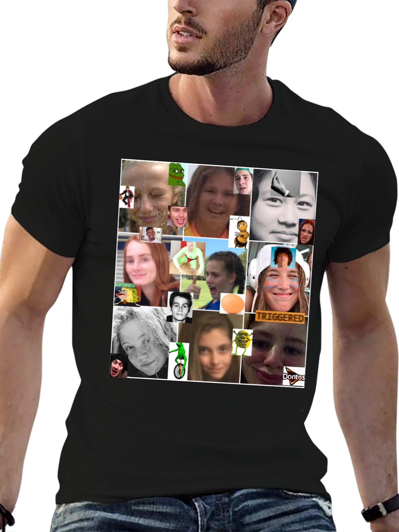 Meme Collage Graphic Tee
