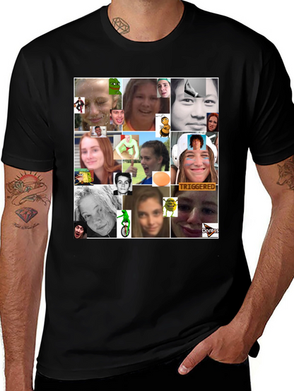 Meme Collage Graphic Tee