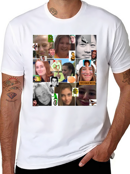 Meme Collage Graphic Tee