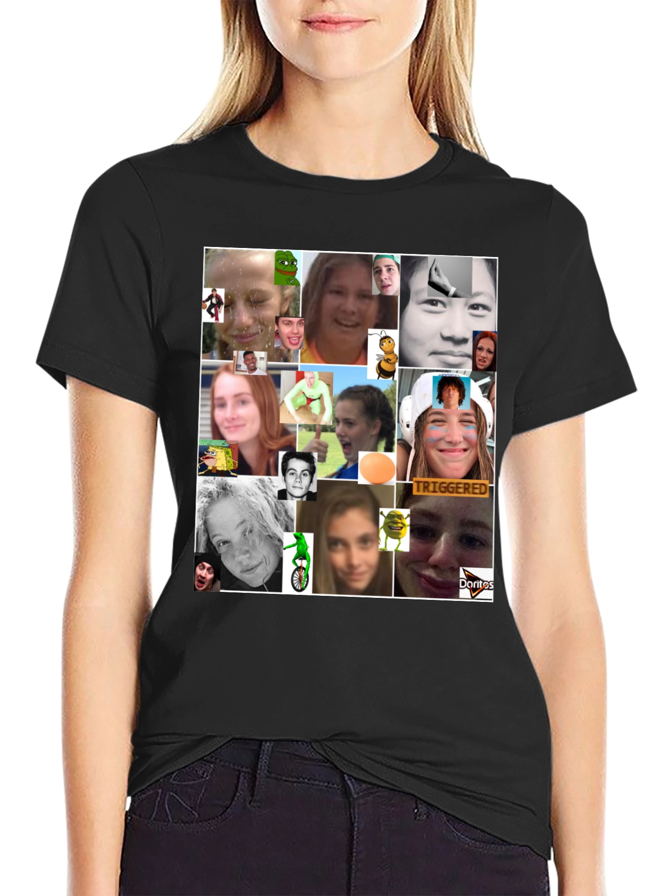 Meme Collage Graphic Tee