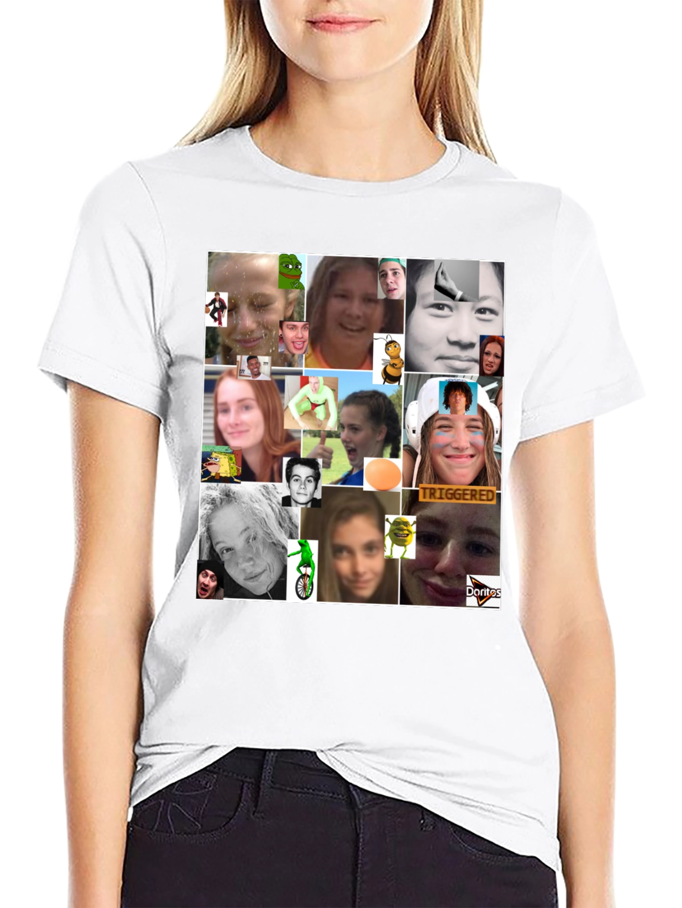 Meme Collage Graphic Tee