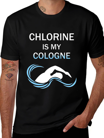 Chlorine Cologne T-Shirt - Swimmers Tee