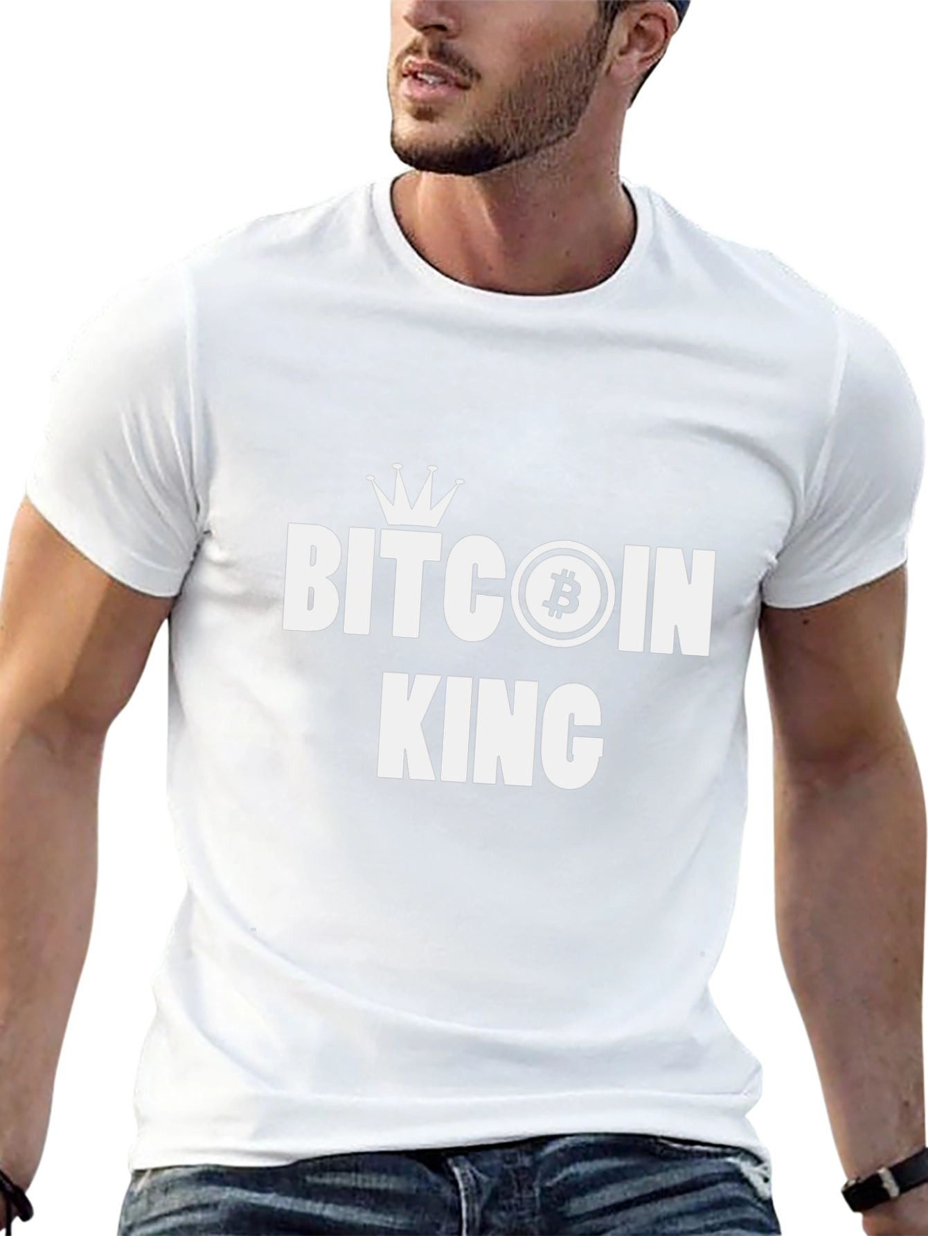 Bitcoin King Black T-Shirt - Crypto Currency Tee