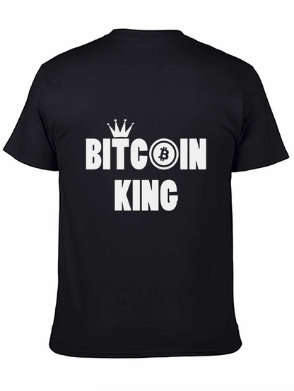Bitcoin King Black T-Shirt - Crypto Currency Tee