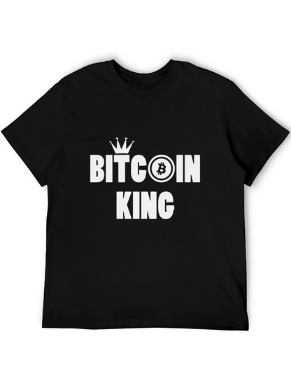 Bitcoin King Black T-Shirt - Crypto Currency Tee