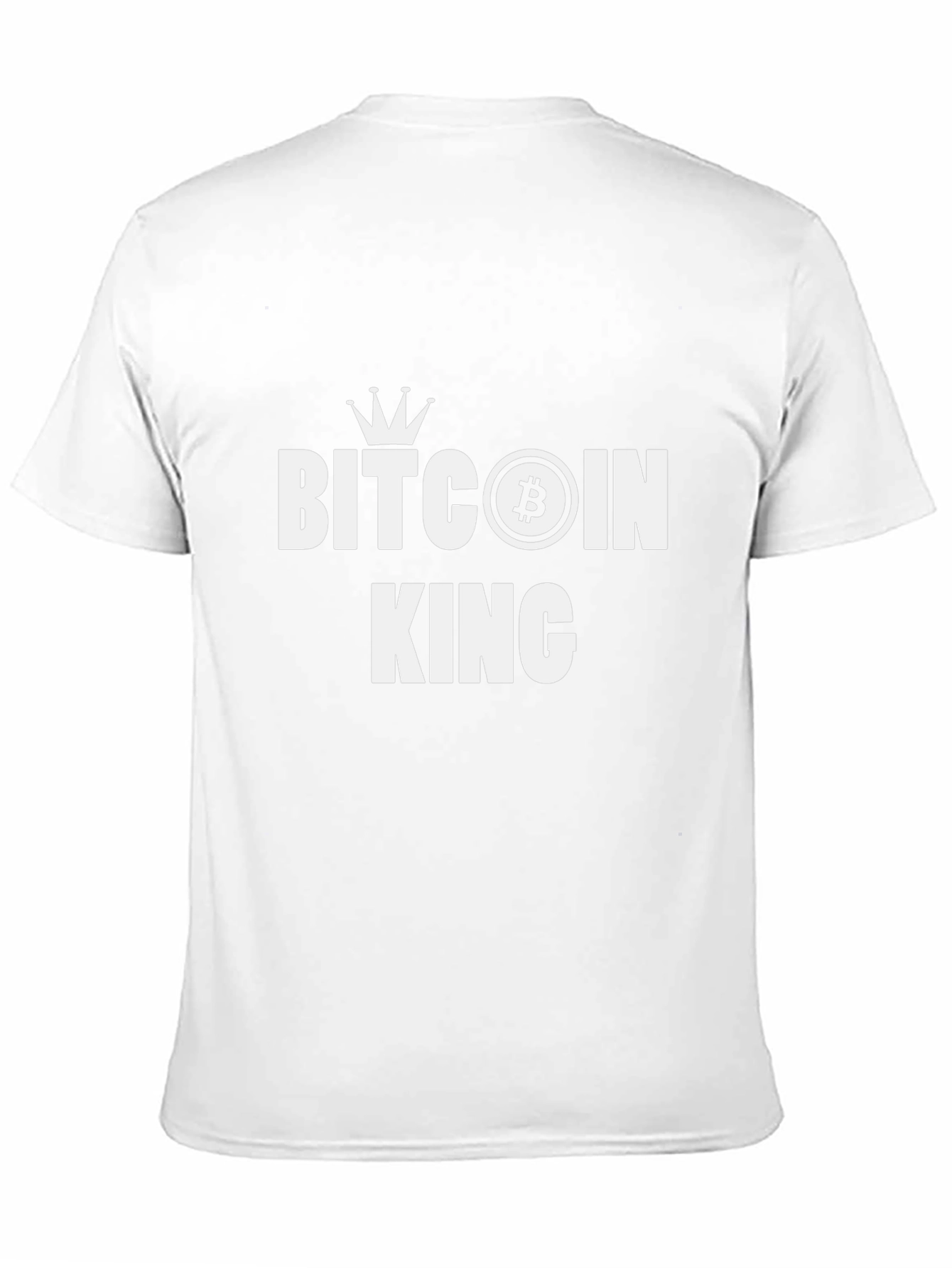 Bitcoin King Black T-Shirt - Crypto Currency Tee