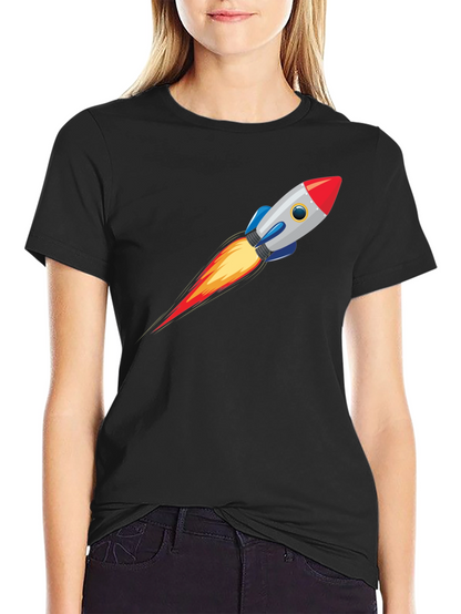 Rocket Launch Graphic Tee - Mens Black T-Shirt