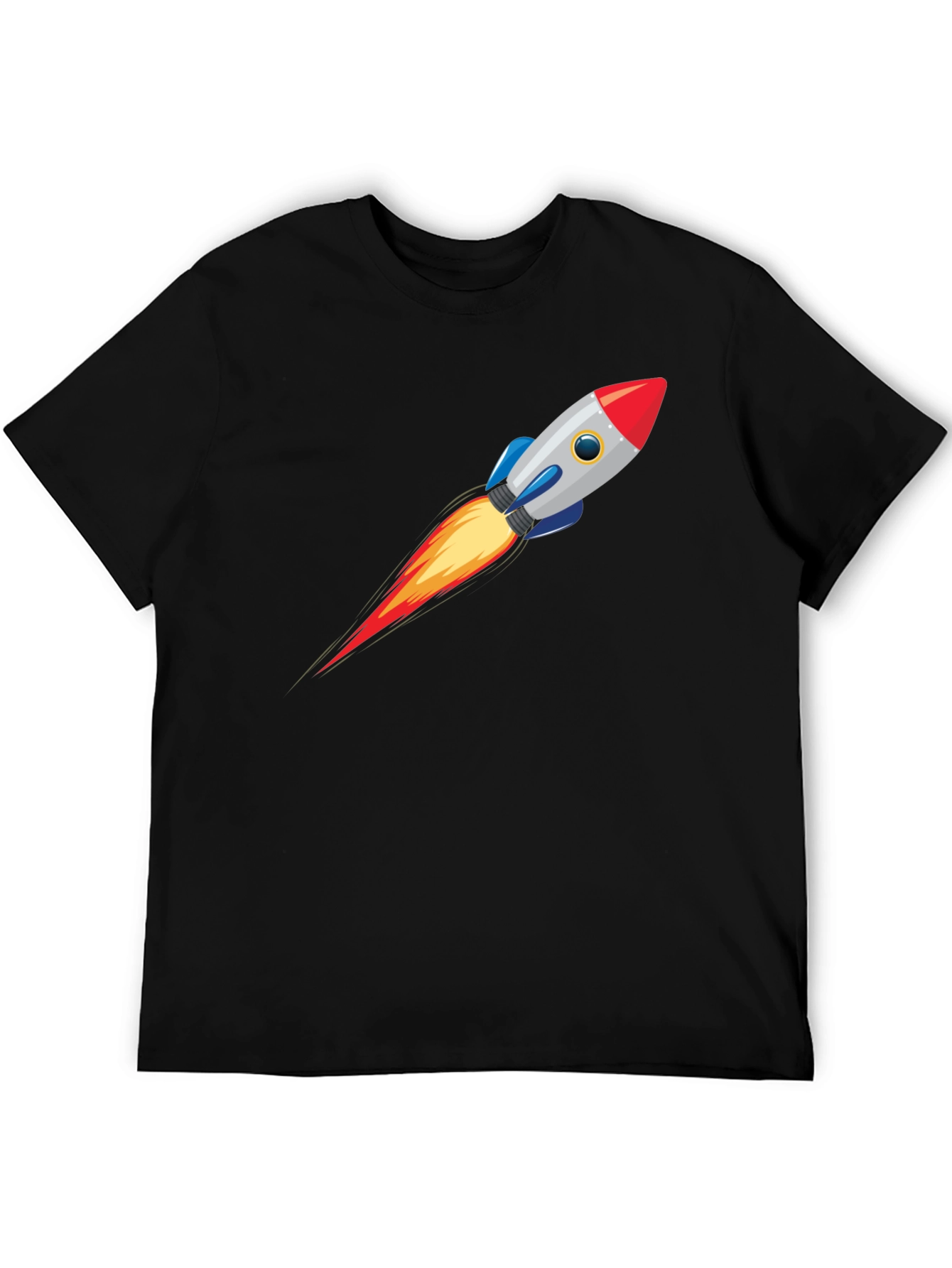 Rocket Launch Graphic Tee - Mens Black T-Shirt