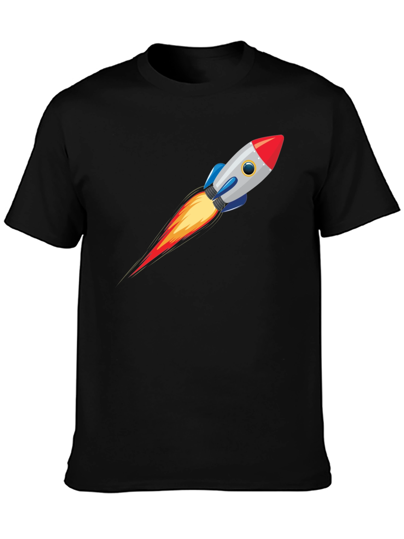 Rocket Launch Graphic Tee - Mens Black T-Shirt