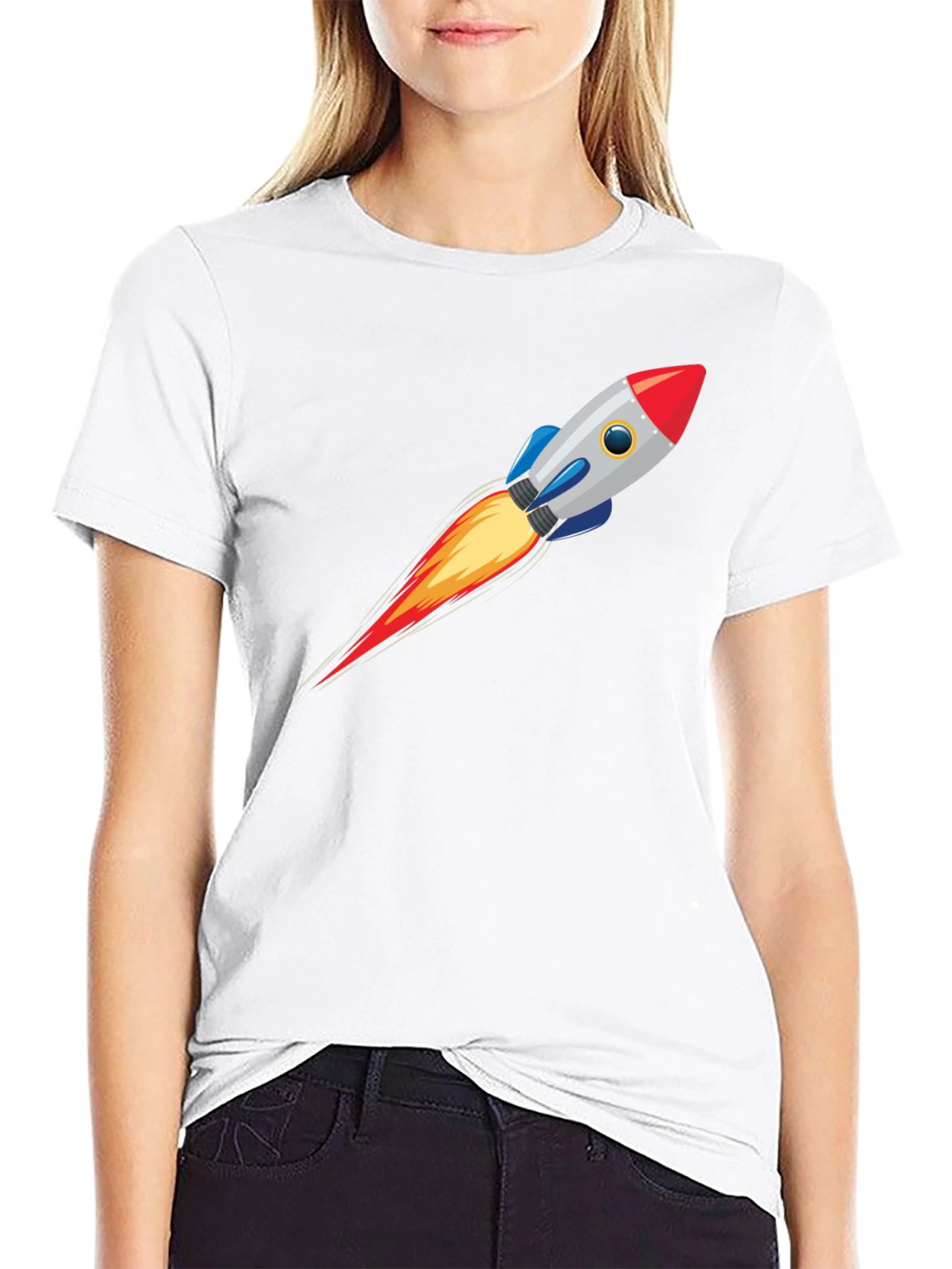 Rocket Launch Graphic Tee - Mens Black T-Shirt