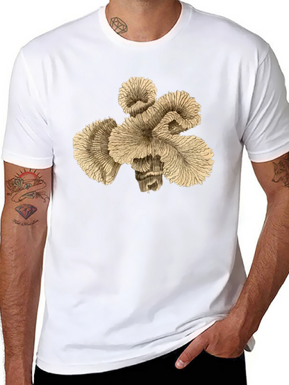Abstract Coral Graphic Print T-Shirt