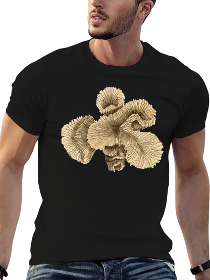 Abstract Coral Graphic Print T-Shirt