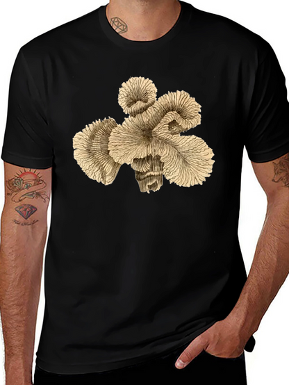 Abstract Coral Graphic Print T-Shirt