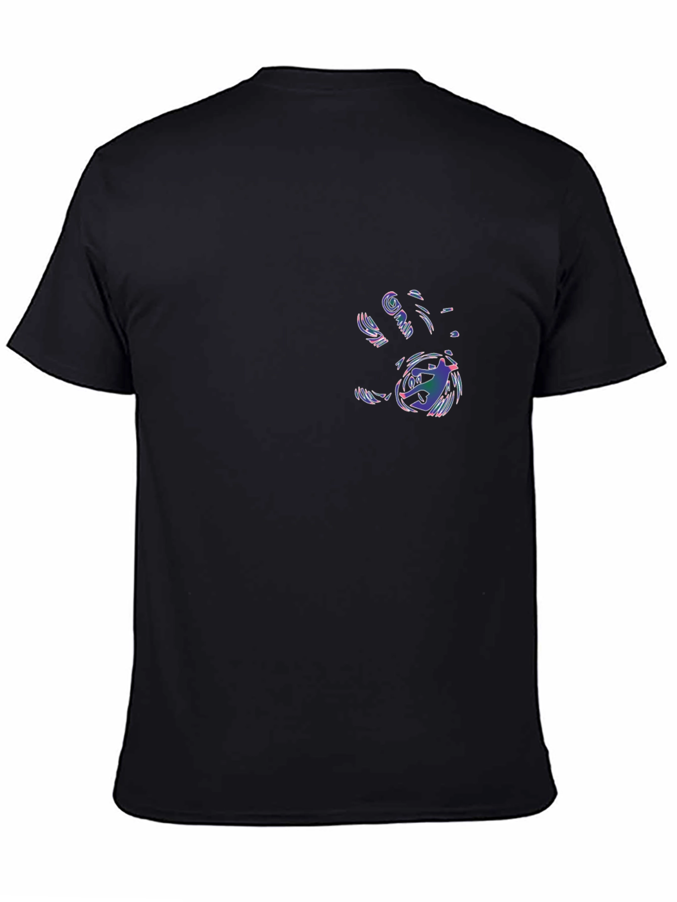 Cool Hand Print Graphic Black T-Shirt